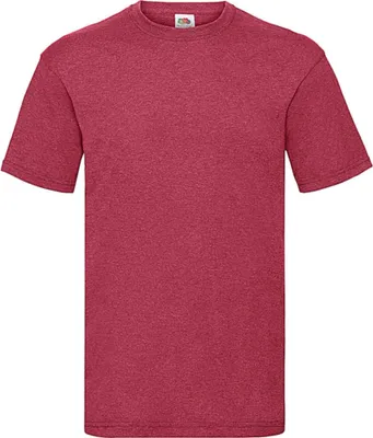 Immagine prodotto di Fruit of the Loom 61-036-0 | Maglietta da uomo Valueweight - Colore: Vintage Heather Red - Taglia: XL