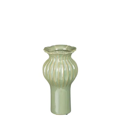 Obrázok produktu pre Váza Mica Decorations Felipe - 16x16x30 cm - Keramika - Zelená