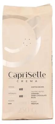 Obrázok produktu pre Kávové zrná Caprisette Crema, 250 g
