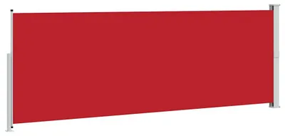 Image de vidaXL Marquise latérale extensible 160x500 cm rouge