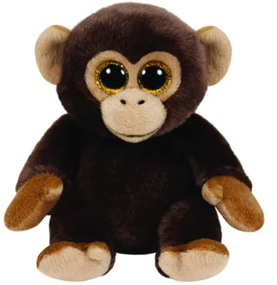 Image de TY beanie boos Peluche Bananas Singe marron 33cm FIX 3 enfants