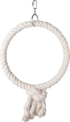 Immagine prodotto di Gancio per gabbia Flamingo con 1 anello in cotone Hakan bianco, taglia: L