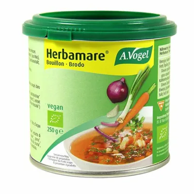 Imagen del producto de Bioforce Herbamare, caldo normal, envase de 250 gramos