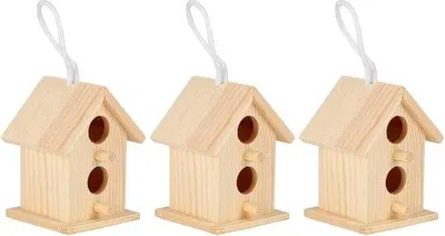 Immagine prodotto di Casetta per uccelli in legno per la decorazione del giardino