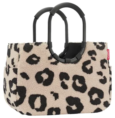 Produktbild von Reisenthel loopshopper L, Beige, Schwarz, Polyester, Stoffbeutel, Muster, 25 l, 460 mm