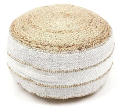 Produktbild von Sitzhocker rund Indies, Jute und Baumwolle, Ø 50 cm