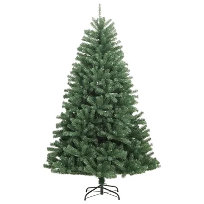 Image de vidaXL Sapin de Noël artificiel pliable avec support, vert, 120 cm