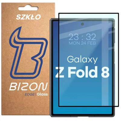 Produktbild von Gehärtetes Glas für Galaxy Z Fold8, Bizon Glass Edge, Schwarzer Rahmen