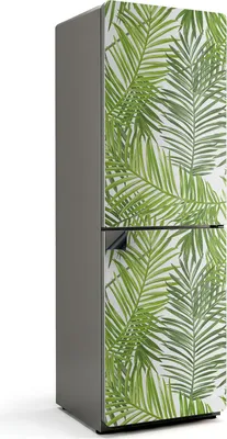 Obrázok produktu pre Listy tropických rastlín - Magnetický kryt chladničky - Dekoratívna magnetická fólia do kuchyne - Magnetický dekor na chladničku - Samolepiaca magnetická tabuľa - Magnetická fólia na dvere chladničky - 60x180 cm