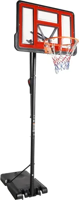 Produktbild von Basketballkorb Outdoor, Höhenverstellbar Basketballkorb Kinder Mobile Basketballkörbe mit Ständer, für Kinder Teenager Erwachsene