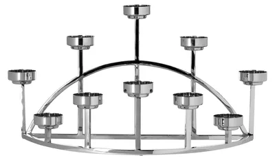 Produktbild von FINK Leuchter DOMIAN - silber - Edelstahl - H.28cm x B.20cm