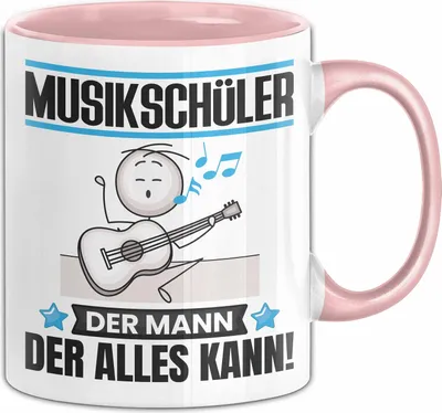 Produktbild von Musikschüler Tasse Geschenk für Musikschüler Der Mann Der Alles Kann Geschenkidee zum Geburtstag (Rosa)
