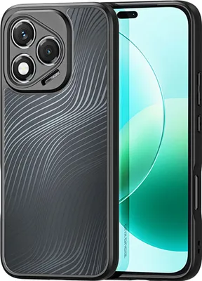 A close-up product shot of a phone case and screen protector.