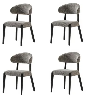 Obrázok produktu pre Sada stoličiek, jedálenská stolička, moderný dizajn, sivá farba, elegantný, luxusný, čalúnená súprava