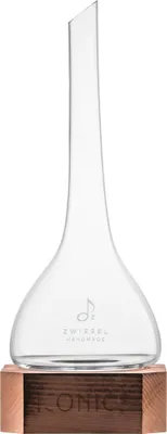 Zdjęcie produktu dla ZWIESEL GLAS handmade DEKANTER ICONICS V 750 G MIT HOLZSOCKEL 122238