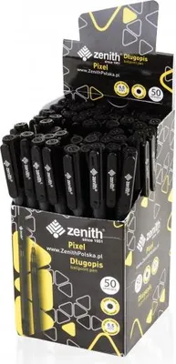Produktbild von ZENITH Pixel, Kugelschreiber 0,5mm, schwarz mit Kappe, 201318017