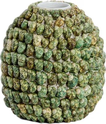 Produktbild von Light & Living - Vase SHELL - Ø33x37cm - Grün