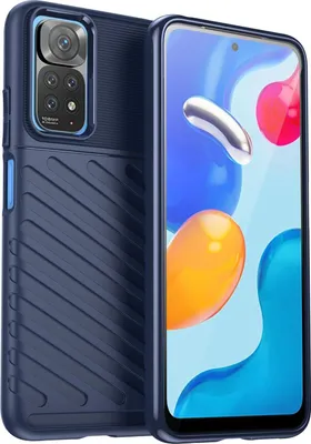 Produktbild von Conie Schutzhülle für Xiaomi Redmi Note 11 / 11s Tasche Silikon Case Muster Cover Bumper TPU Hülle in Blau
