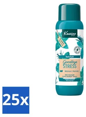 Imagen del producto de 25 unidades de gel de ducha Kneipp "Goodbye Stress" - Menta acuática y romero - 400 ml - Paquete económico