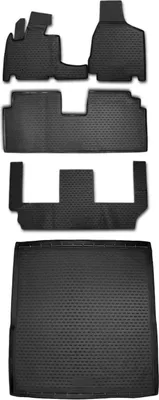 Zdjęcie produktu dla zestaw dywaników podłogowych i wykładziny bagażnika do Dodge Grand Caravan/Voyager 2008-2020 TPE