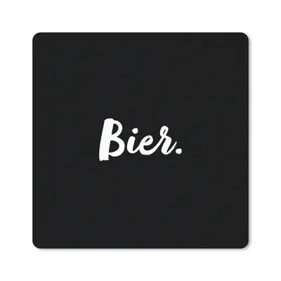 Produktbild von MuchoWow® Mauspad Mousepad Zitate - Bier - Alkohol - Getränk - Text 30x30 cm - Mousepads - Maus Mat - Pad - Mausunterlage - Gaming