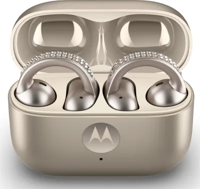 Produktbild von Motorola moto buds loop, Kabellos, Anrufe/Musik/Sport/Alltag, 51,6 g, Kopfhörer, Beige
