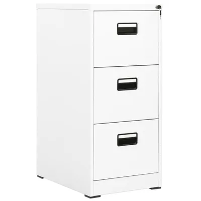 Obrázek produktu pro vidaXL Skříň na dokumenty bílá 46x62x102,5 cm ocelová