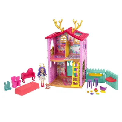 Produktbild von Enchantimals House Deer 2.0 Mit Danessa Deer Puppe Mit Spielzeughaus Mehrfarbig  Mehrfarbig One Size
