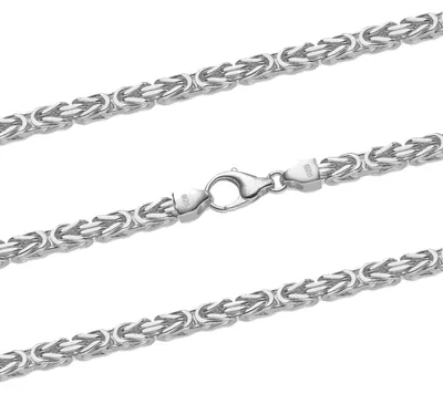 Produktbild von Silberkette Königskette Länge 45cm - Breite 4,0mm - 925 Silber