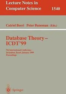 Produktbild von Database Theory - ICDT'99