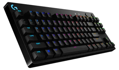Produktbild von Logitech G Pro Mechanical Gaming Keyboard - Tastatur - Hintergrundbeleuchtung - USB - Pan-Nordic - Tastenschalter: GX Blue Clicky - Schwarz