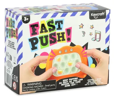 Produktbild von Keycraft Elektronisches Druckspiel, Gedächtnistrainer, sensorisches Fidget-Spielzeug, schnelle Reaktion, ab 3 Jahren