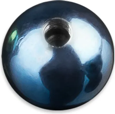 Produktbild von viva-adorno 1,6x5mm Piercing Schraubkugel Ersatzkugel Chirurgenstahl farbig titanbeschichtet Innengewinde Z341,blau