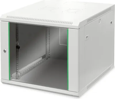 Produktbild von Netzwerkschrank Dynamic Basic Serie 600x600 mm (BxT) (hellgrau, 9 Höheneinheiten)