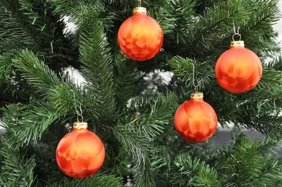 Produktbild von JACK 12x Glas Eislack Christbaumkugeln 6cm Thüringer Weihnachtskugeln Kugeln, Farbe:Orange Rost Eislack
