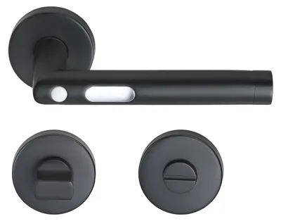 Produktbild von Orbit LED-Türgriff MeinTürgriff Türdrücker BB PZ WC schwarz Türgriff Drückergarnitur