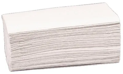 Produktbild von Papierhandtücher 2-lagig, V-Falz, 23x24 cm, Natur    | Packung (200 Stück)