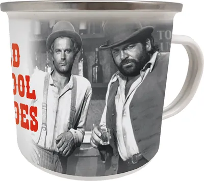 Produktbild von Bud Spencer & Terence Hill Emaille Tasse Old School Heroes