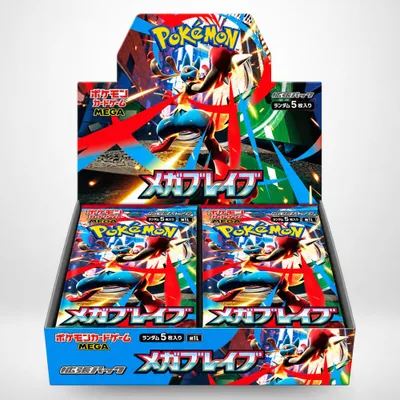 Zdjęcie produktu dla Pokémon Display Mega Brave M1L, japońska edycja, 30 boosterów, 150 kart