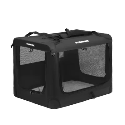 Obrázok produktu pre ANIMALZ | Transportná prepravka SAFEBOX XL pre psa a mačku | Skladacia cestovná prepravka s sieťkou a podložkou