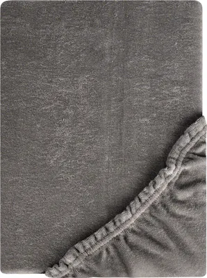 Produktbild von Kneer Betttuch/Massageliegenbezug *Qualität 10* Flausch-Frottee - Farbe: 84 schiefer - Größe: 75/190-85/200 cm Hohlsaum , 1006884