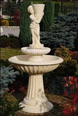 Produktbild von Zierbrunnen Springbrunnen 172cm Skulptur Brunnen Deko Garten Fontaine Teich Neu