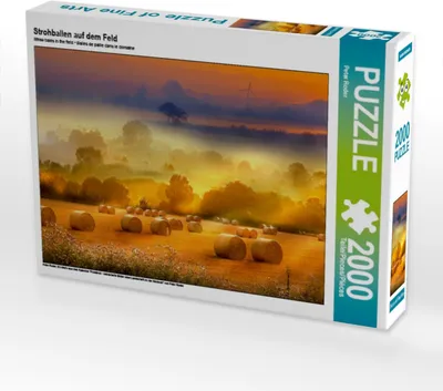 Produktbild von Calvendo Strohballen auf dem Feld 2000 Teile Puzzle quer 900x670mm, Roder Peter; 7413702
