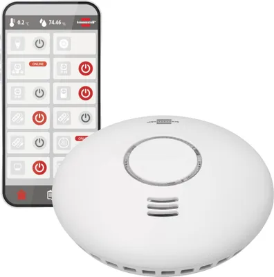 Produktbild von Brennenstuhl WRHM01, Photoelektrischer Reflexionsmelder, Weiß, 85 dB, 30 m, IP20, Akku