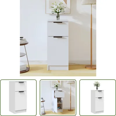 Produktbild von The Living Store Sideboard Weiß 30x30x70 cm Holzwerkstoff