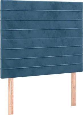 Obrázok produktu pre vidaXL Čelo postele tmavomodré 100x5x118/128 cm zamat