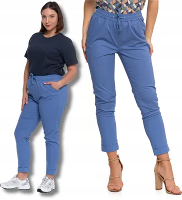 Immagine prodotto di Pantaloni da jogging eleganti da donna a vita alta in cotone MORAJ L