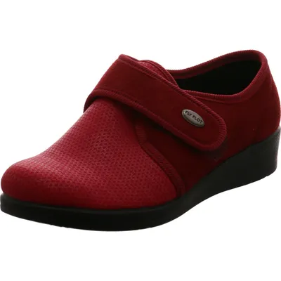 Produktbild von Fly Flot Damen Kletthausschuh bordo, herausnehmbare Sohle 36