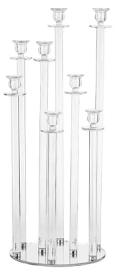 Produktbild von Tischkerzenhalter aus Kristall mit 8 Kerzenfächern, H 77 cm