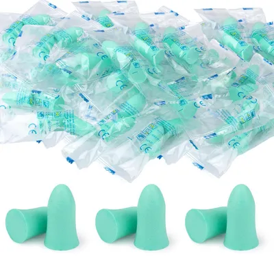 Immagine prodotto di Tappi per le orecchie in schiuma, confezione da 60 paia, SNR 36 dB, colore verde, taglia unica